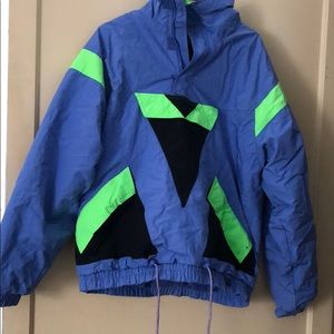 Vintage neon ski jacket